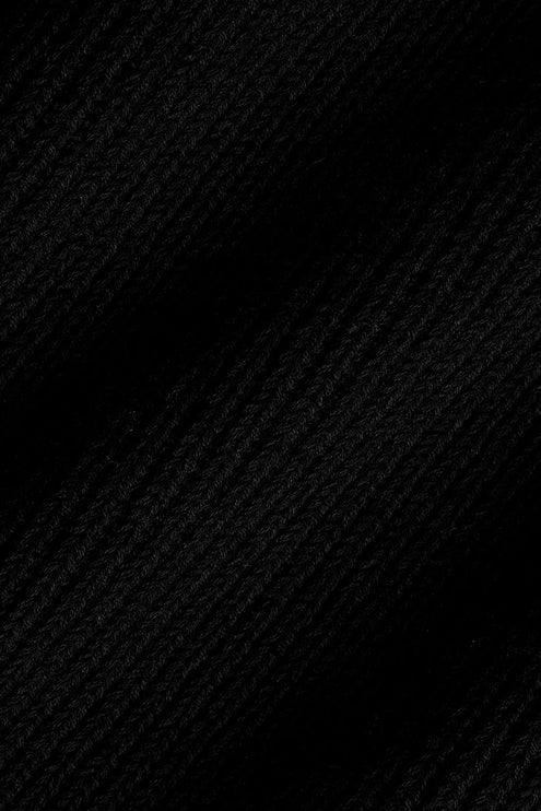 alo Men's Domain Rib Knit Full Zip Sweater - Black