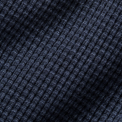 alo Men's Elevate Waffle Long Sleeve Crew - Navy