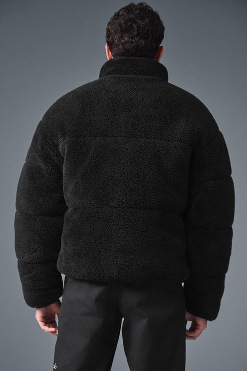 alo Men's Sherpa Stage Puffer - Black