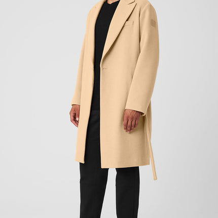 alo Men's Wool Gameday Overcoat - Camel