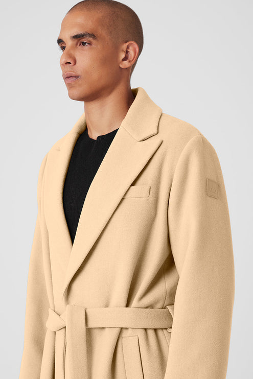 alo Men's Wool Gameday Overcoat - Camel