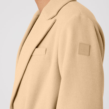 alo Men's Wool Gameday Overcoat - Camel