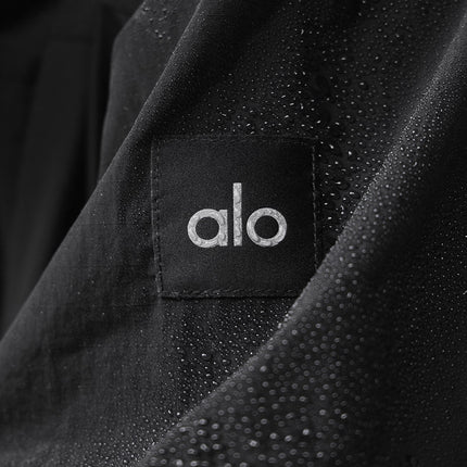 alo Men's Vantage Nylon Ripstop Track Jacket - Black