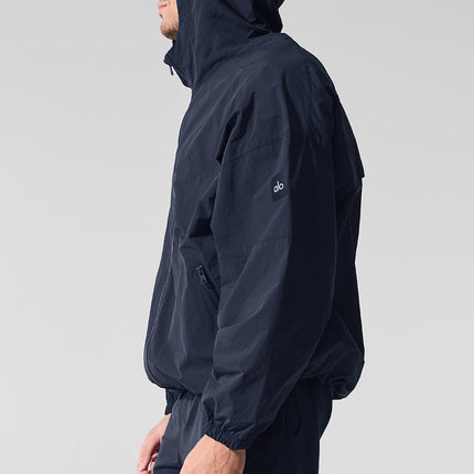 alo Men's Vantage Nylon Ripstop Track Jacket - Navy