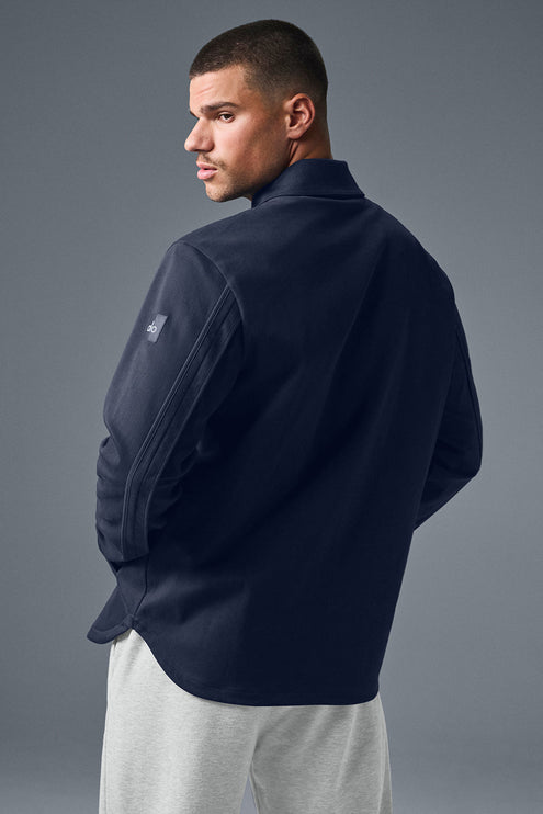 alo Men's Edition Sueded Jacket - Navy