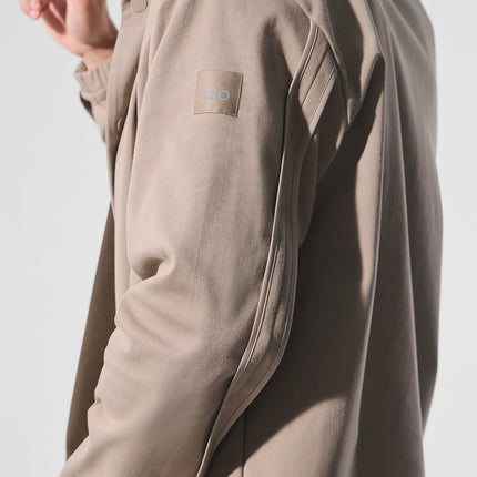 alo Men's Edition Sueded Jacket - Gravel