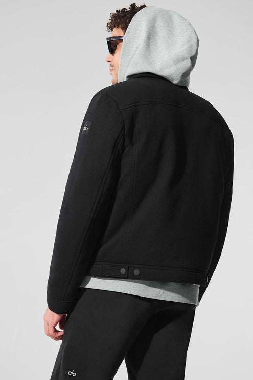 alo Men's Ease Trucker Jacket - Black