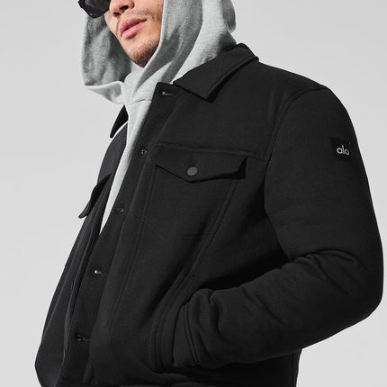 alo Men's Ease Trucker Jacket - Black