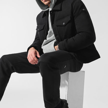 alo Men's Ease Trucker Jacket - Black