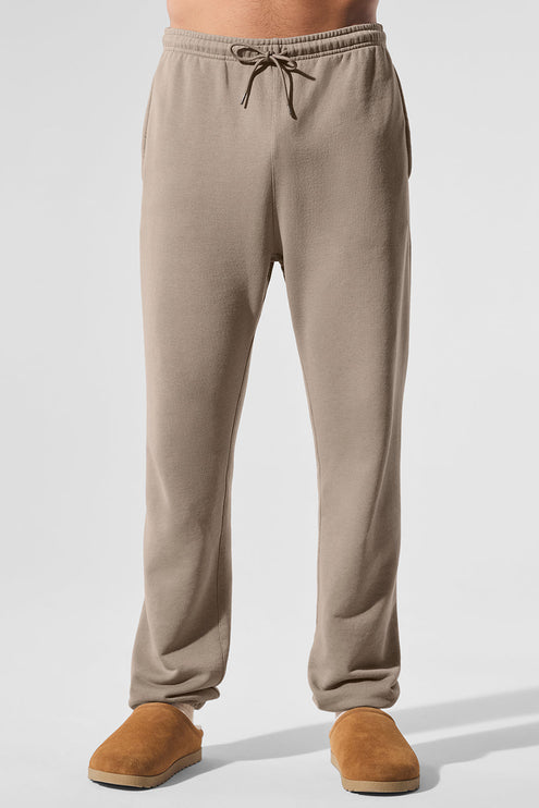 alo Men's Chill Vintage Wash Sweatpant - Gravel Wash