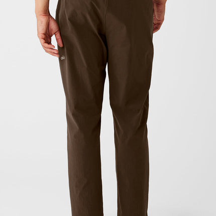 alo Men's Co-Op Cropped Tech Trouser - Espresso