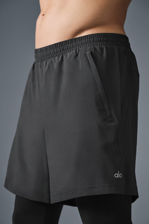 alo Men's 5" Revival 2-in-1 Pant - Anthracite/Black
