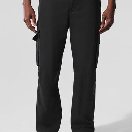alo Men's Cargo Ripstop Trouser - Black