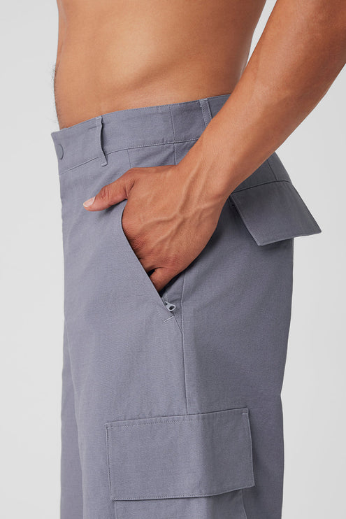 alo Men's Cargo Ripstop Trouser - Fog