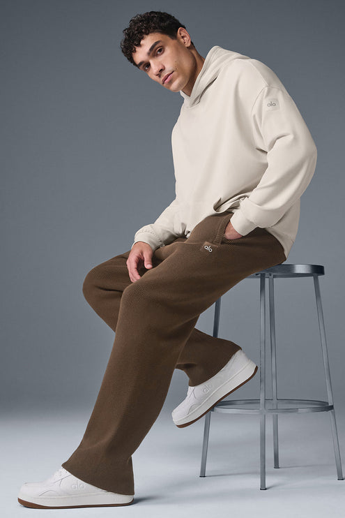 alo Men's Scholar Straight Leg Sweatpant - Espresso