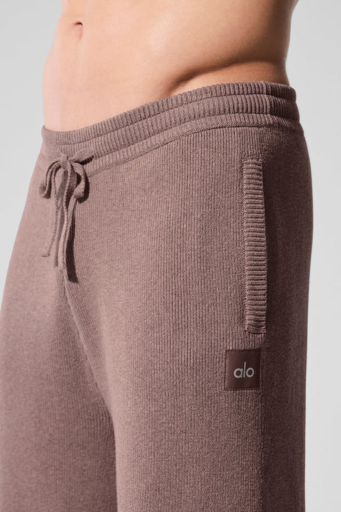 alo Men's Scholar Straight Leg Sweatpant - Mushroom Heather