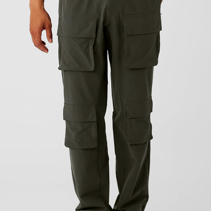 alo Men's Cargo Venture Pant - Stealth Green