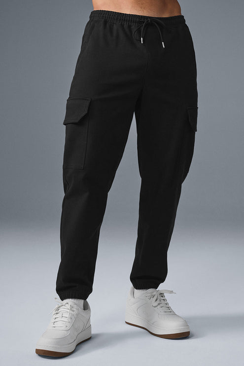 alo Men's Edition Sueded Jogger - Black