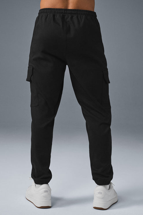 alo Men's Edition Sueded Jogger - Black