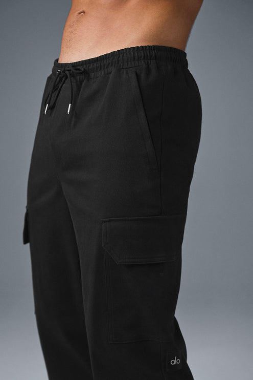 alo Men's Edition Sueded Jogger - Black