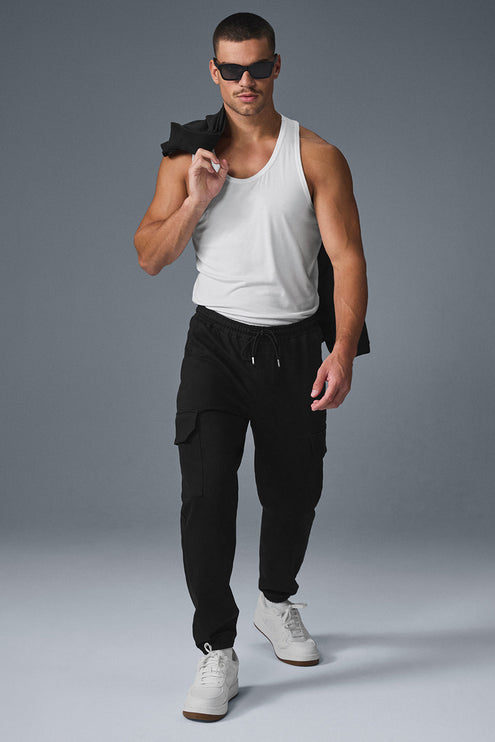 alo Men's Edition Sueded Jogger - Black