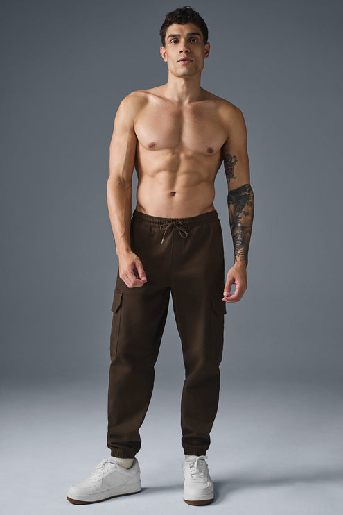 alo Men's Edition Sueded Jogger - Espresso
