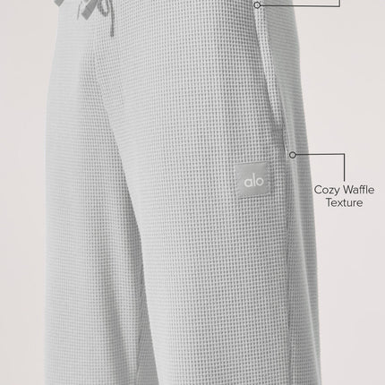 alo Men's Elevate Waffle Straight Leg Pant - Athletic Heather Grey