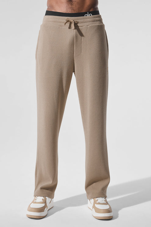 alo Men's Elevate Waffle Straight Leg Pant - Gravel