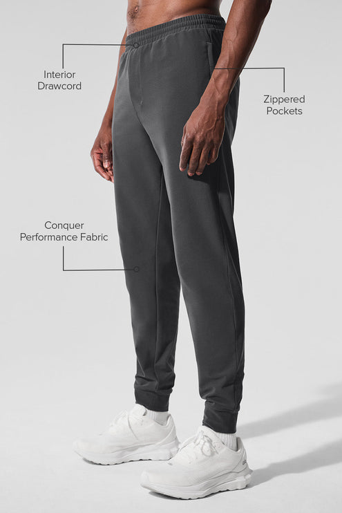 alo Men's Conquer Max Performance Jogger - Anthracite