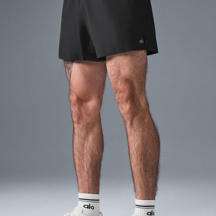 alo Men's 5" Adapt Running Short - Black