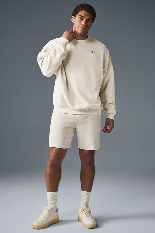 alo Men's Chill Short - Oatmeal Heather