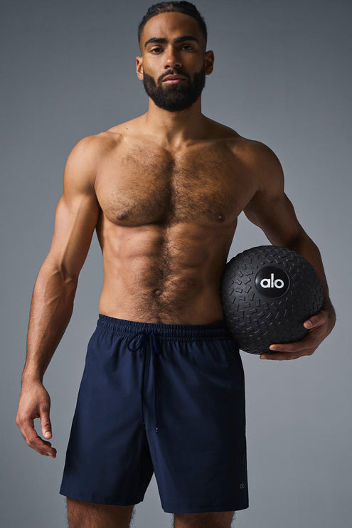 alo Men's 7" Circuit Short - Navy