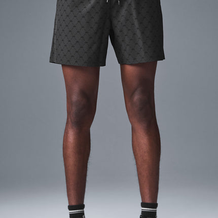 alo Men's 7'' Diamond Circuit Short - Anthracite/Black