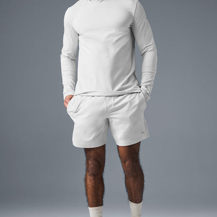 alo Men's 7" Conquer React Performance Short - White