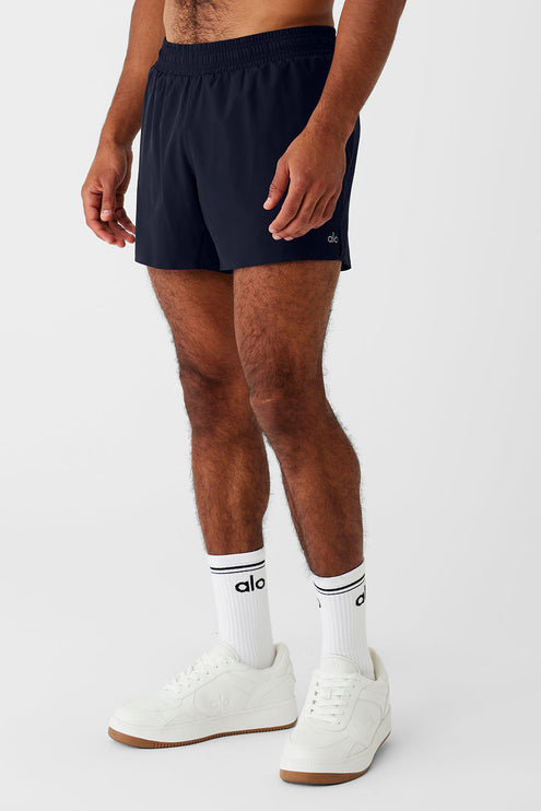 alo Men's 5" Adapt Running Short - Navy