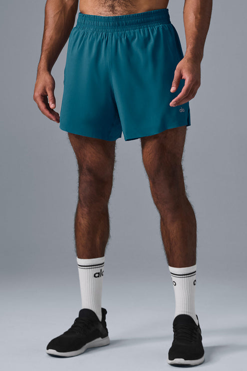 alo Men's 5" Adapt Running Short - Oceanic Teal