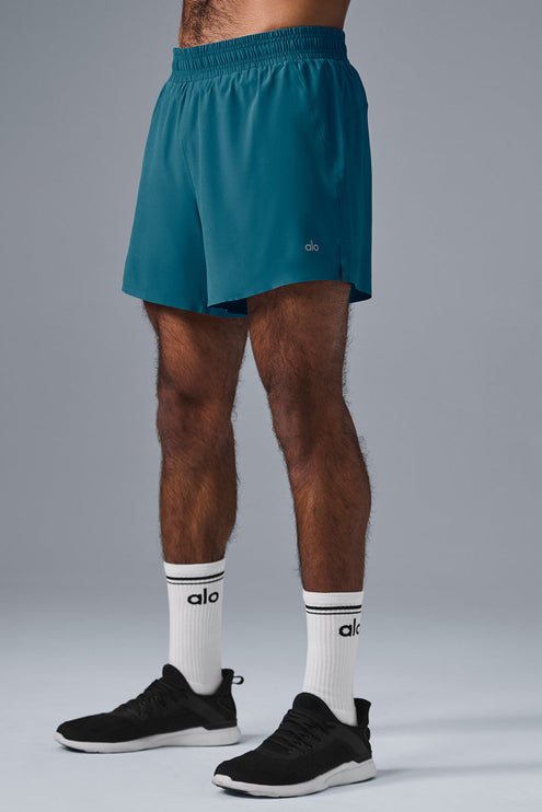 alo Men's 5" Adapt Running Short - Oceanic Teal