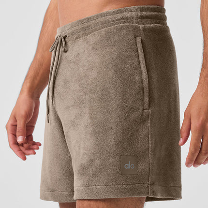 alo Men's 7" Coastal Terry Short - Gravel