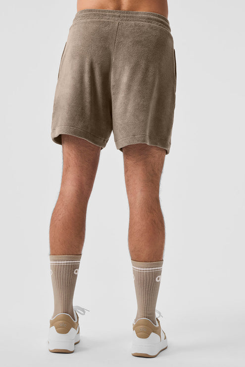 alo Men's 7" Coastal Terry Short - Gravel