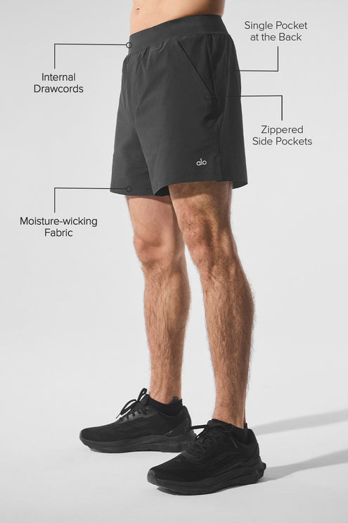 alo Men's 5" Repetition Short - Anthracite