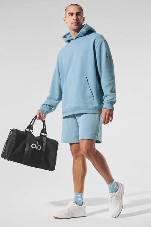 alo Men's Renown Heavy Weight Hoodie - Celestial Blue