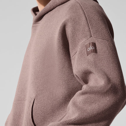 alo Men's Scholar Hooded Sweater - Mushroom Heather
