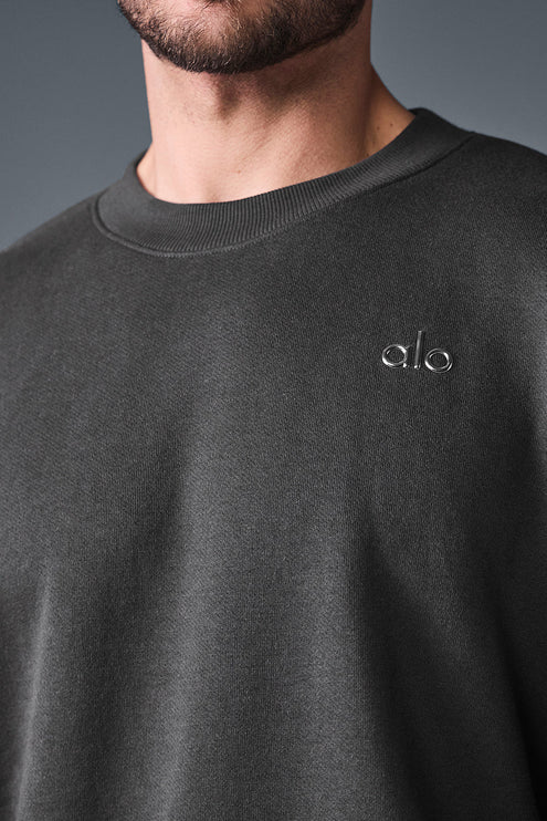 alo Men's Accolade Crew Neck Pullover - Anthracite