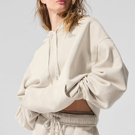 alo Women's Accolade Hoodie Bone