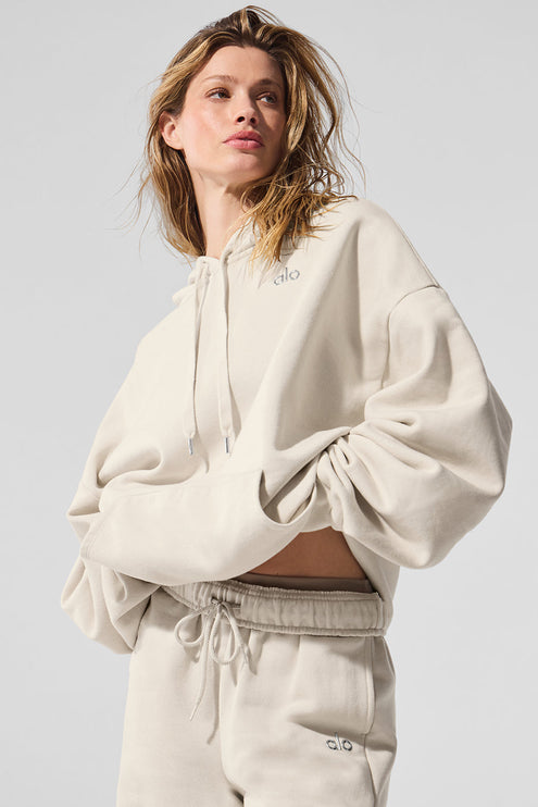 alo Women's Accolade Hoodie Bone