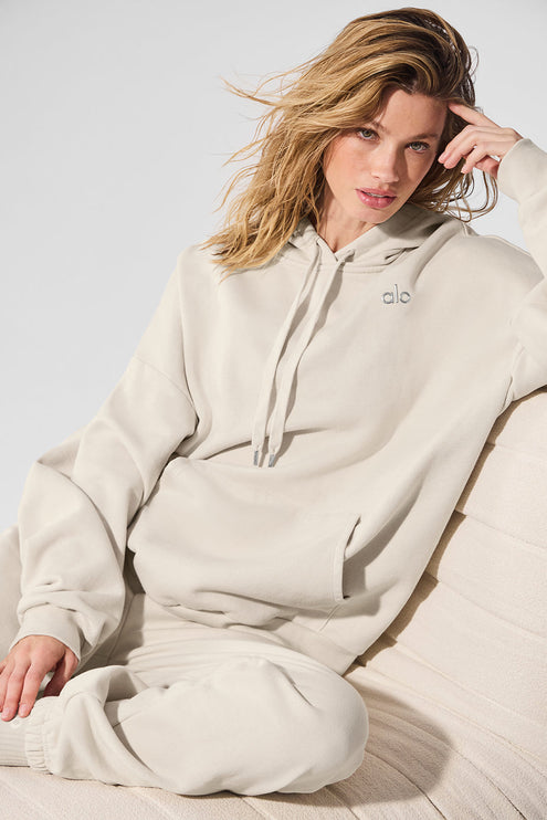 alo Women's Accolade Hoodie Bone