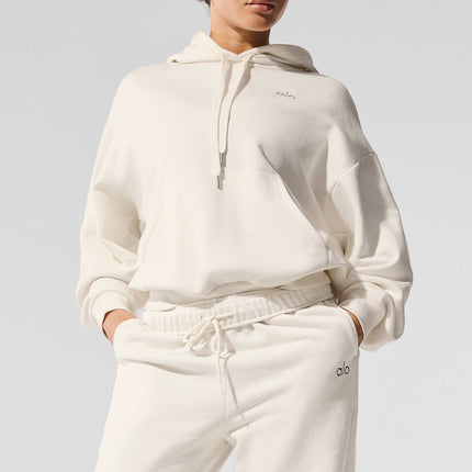 alo Women's Accolade Hoodie Ivory