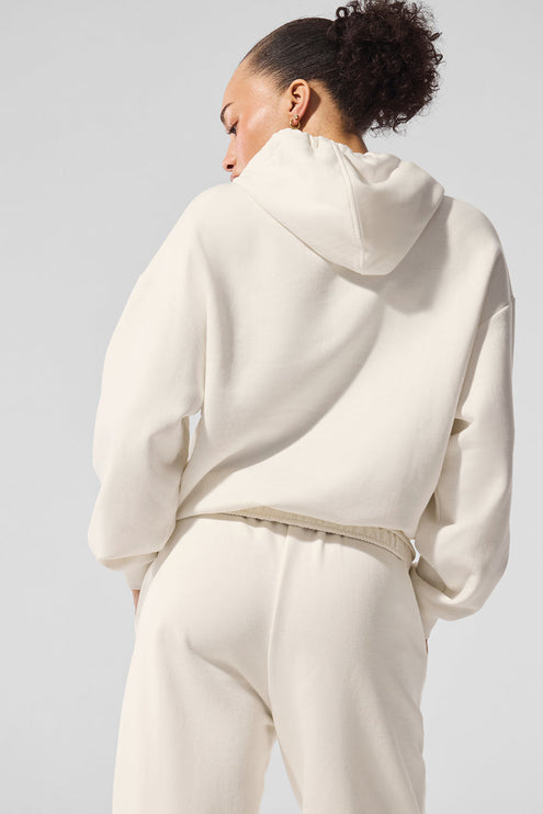 alo Women's Accolade Hoodie Ivory