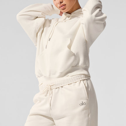 alo Women's Accolade Hoodie Ivory