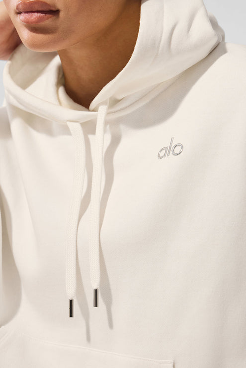 alo Women's Accolade Hoodie Ivory
